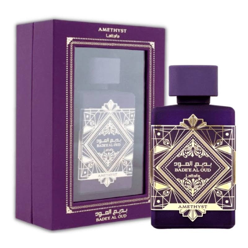 Perfume Árabe Bade'e Al Oud Amethyst Lattafa 100ml EDP Unissex