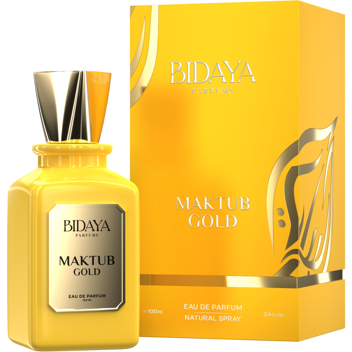 Perfume Árabe Maktub Gold 100ml Bidaya  Eau De Parfum