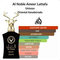 Perfume Árabe Al Noble Ameer Lattafa 100ml EDP Unissex