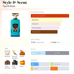 Perfume Árabe Tiya Al Musk Style Scent 100ml EDP Feminino