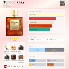 Perfume Árabe Tonquin Giza Rayhaan 100ml EDP Unissex
