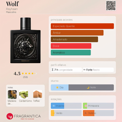 Perfume Árabe Wolf  Rayhaan 100ml EDP Unissex