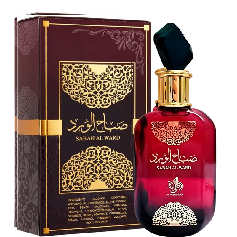 Perfume Árabe Sabah Al Ward 100ml Al Wataniah Eau De Parfum Feminino