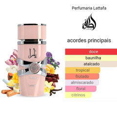 Perfume Árabe Yara Rosa 100ml Lattafa Eau De Parfum