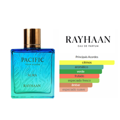 Perfume Árabe Pacific Aura 100ml Rayhaan Eau De Parfum