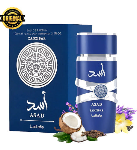 Perfume Árabe Lattafa Asad Zanzibar 100ml Eau De Parfum