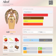 Perfume Árabe Afeef Lattafa 100ml Eau De Parfum Unissex