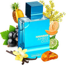 Perfume Árabe Amber Oud Aqua Dubai Al Haramain 100ml EDP