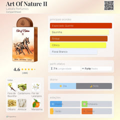Perfume Árabe Art of Nature II Lattafa 100ml EDP Unisex