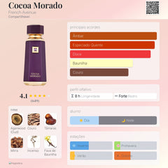 Perfume Árabe Cocoa Morado French Avenue 100ml EDP