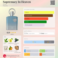 Supremacy In Heaven Afnan Eau De Parfum 100ml Masculino