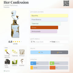 Her Confession Lattafa Eau De Parfum 100ml Feminino