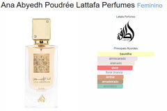 Perfume Árabe Ana Abiyedh Poudree Lattafa 60ml EDP Unissex
