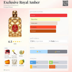 Orientica Royal Amber 80ml Extrait De Parfum - Luxury Collection Exclusive