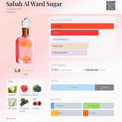 Sabah Al Ward Sugar Al Wataniah Eau de Parfum 100ml Feminino